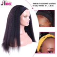 thumbnail image 4 of Peluca con diadema TNICE Kinky Straight, 45 cm, 180% de densidad, negra para mujer, 4 of 7