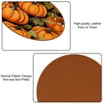 thumbnail image 5 of Thanksgiving Set of 6 Cute Round Coasters, Microfiber Leather Drink Coasters for Table, 11x11 cm/4.3x4.3 Inches, Coasters for Home and Office Decor, 5 of 6