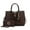 SD Coffee, variant on MKF Collection Yola Women's Satchel Bag With Wallet, Solid Vegan Leather Handbag Purse Set by Mia K - Black