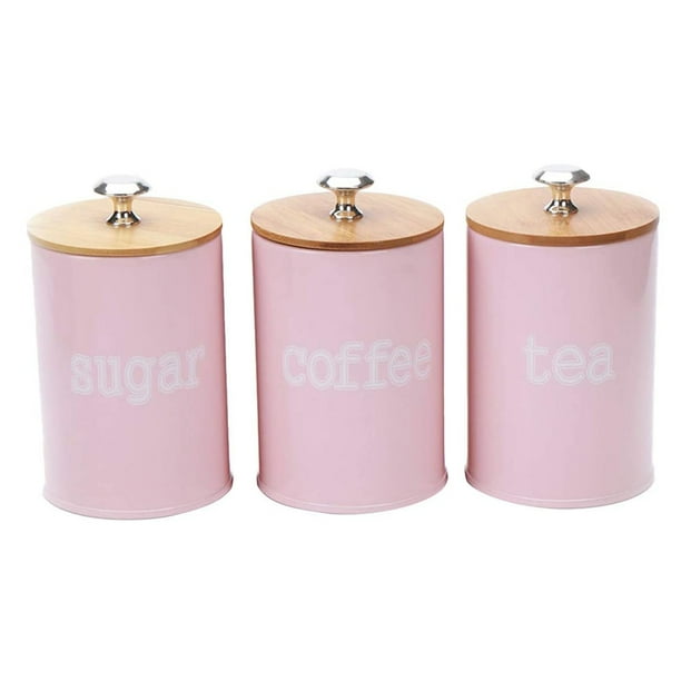 GOOHOCHY 3pcs Catánea de té decorativo frasco de almacenamiento de grano de cocina