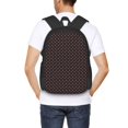 thumbnail image 4 of Balery Red and white polka dots Mochila para hombre y mujer - Tela Oxford 600D resistente - Gran capacidad, resistente al agua, ideal para la escuela, viajes y senderismo, 4 of 6
