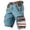 Light Blue-W9, variant on American Flag Shorts for Men Patriotic Graphic Distressed Washed Shorts with Pocket Baggy Casual Hiking Outdoor Golf Cargo Shorts We the People Independence Day Golf Shorts,Green S