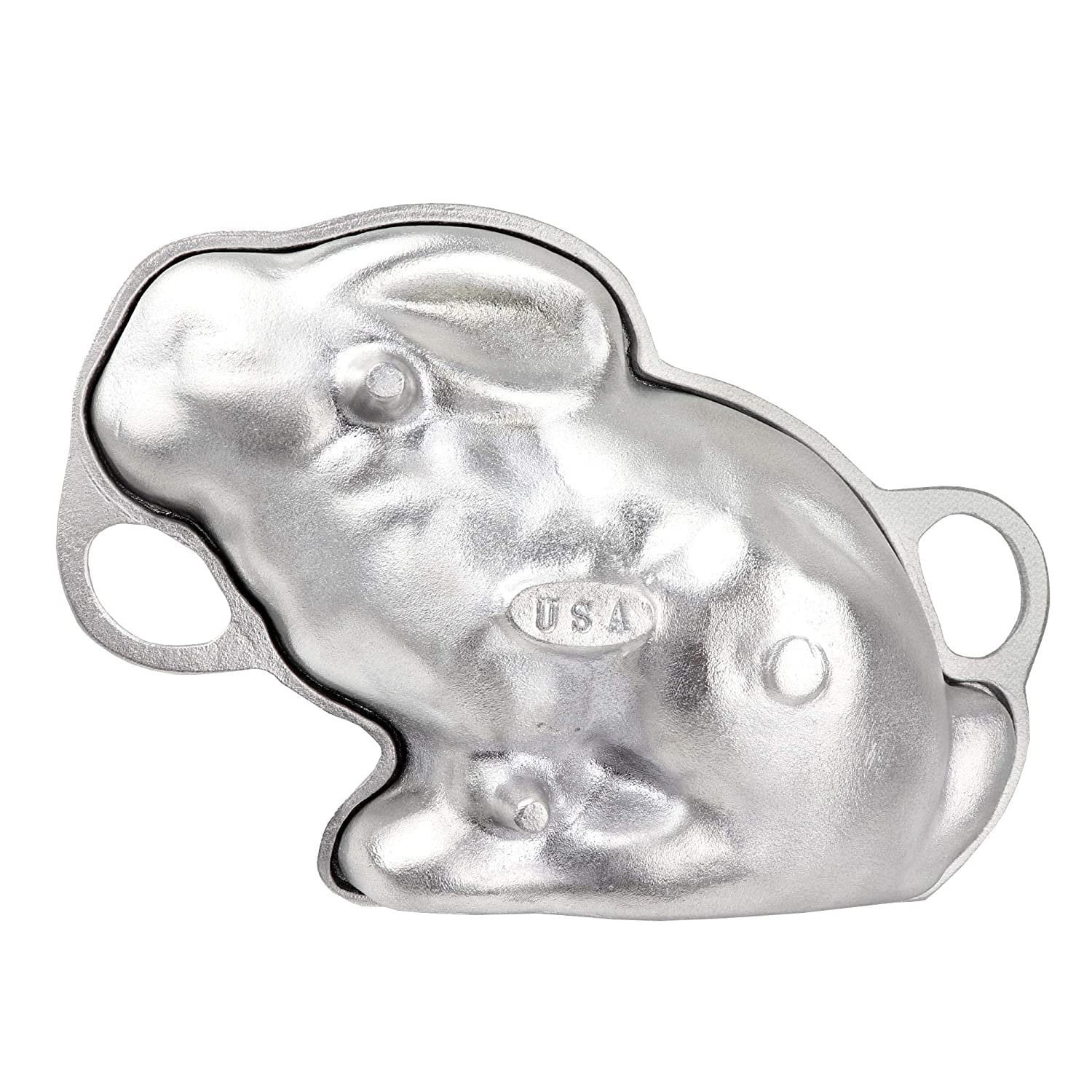 O’Creme Easter Bunny 2Piece Cake Mold, Cast Aluminum 3D Rabbit Mould
