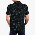 thumbnail image 4 of Daiia Gamepads Pattern Men’s Polo Shirts,Solid Deck Shirt,Classic Fit, Breathable Cotton Polo for Casual and Sport Wear-Medium, 4 of 9