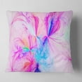 thumbnail image 2 of Designart Christmas Fireworks Pink - Abstract Throw Pillow - 16x16, 2 of 5