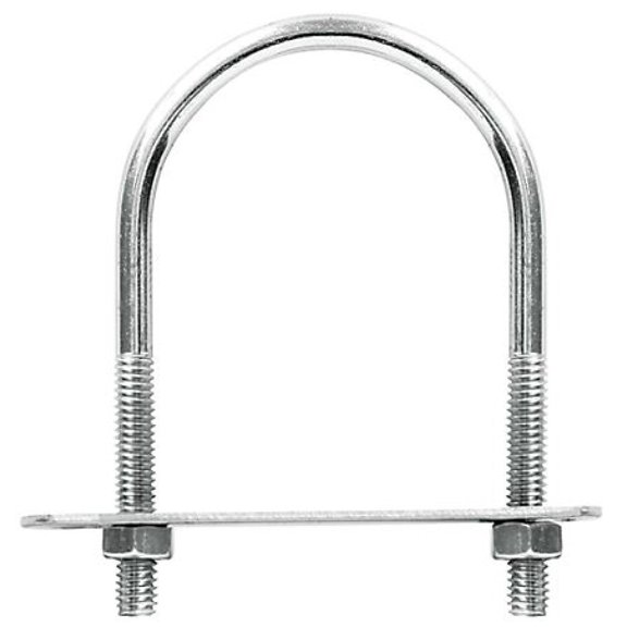 Hillman Hardware Essentials 320870 U-Bolt Saddle Zinc 3/8" x 4-3/4" x 3-1/2"