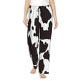 thumbnail image 1 of Balery Cow Skin 2 Pantalones de pijama para mujer, pijamas ultraligeros, pantalones de estar por casa-Small, 1 of 6