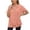 Pink Sweatshirts 1PC, variant on MEZZALL Women Solid Color Hoodies Sweatshirts Loose Zipper Pockets Short Sleeved Tops Basic Daily Outdoor Relaxed Fit Travel