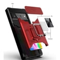 thumbnail image 4 of Adecuado para Google 8Pro Card Ring Magnetic Protection Case pixel6 Estuche para teléfono con ventana resistente a caídas mate, 4 of 4