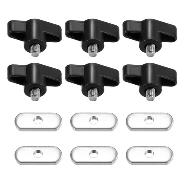6 Sets Kayak Screws Nuts Hardware for Rail Canoe Kayak Track Mounting