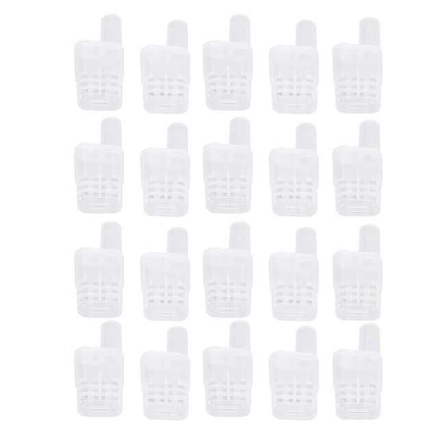 Octpeak Queen Bee Shipping Box, Boîte de Transport de Cage de Roi avec 20Pcs Queen Bee Élevage Cages Transparent Roi Cage Outils d'Apiculture, Queen Bee Élevage Cage