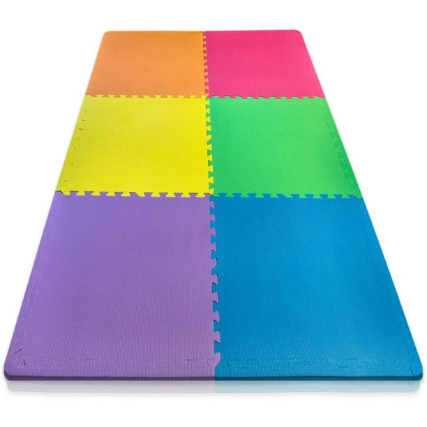 Sivan Health and Fitness Colorful Puzzle Exercise Mat, High Quality EVA