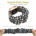 thumbnail image 2 of LNKOO Scrunchies Watch Band for Women, Soft Replacement Elastic Wristband Compatible for iWatch Series 6 5 4 3 2 1 Compatible with Apple Watch Band 38mm 40mm 42mm 44mm, 2 of 9