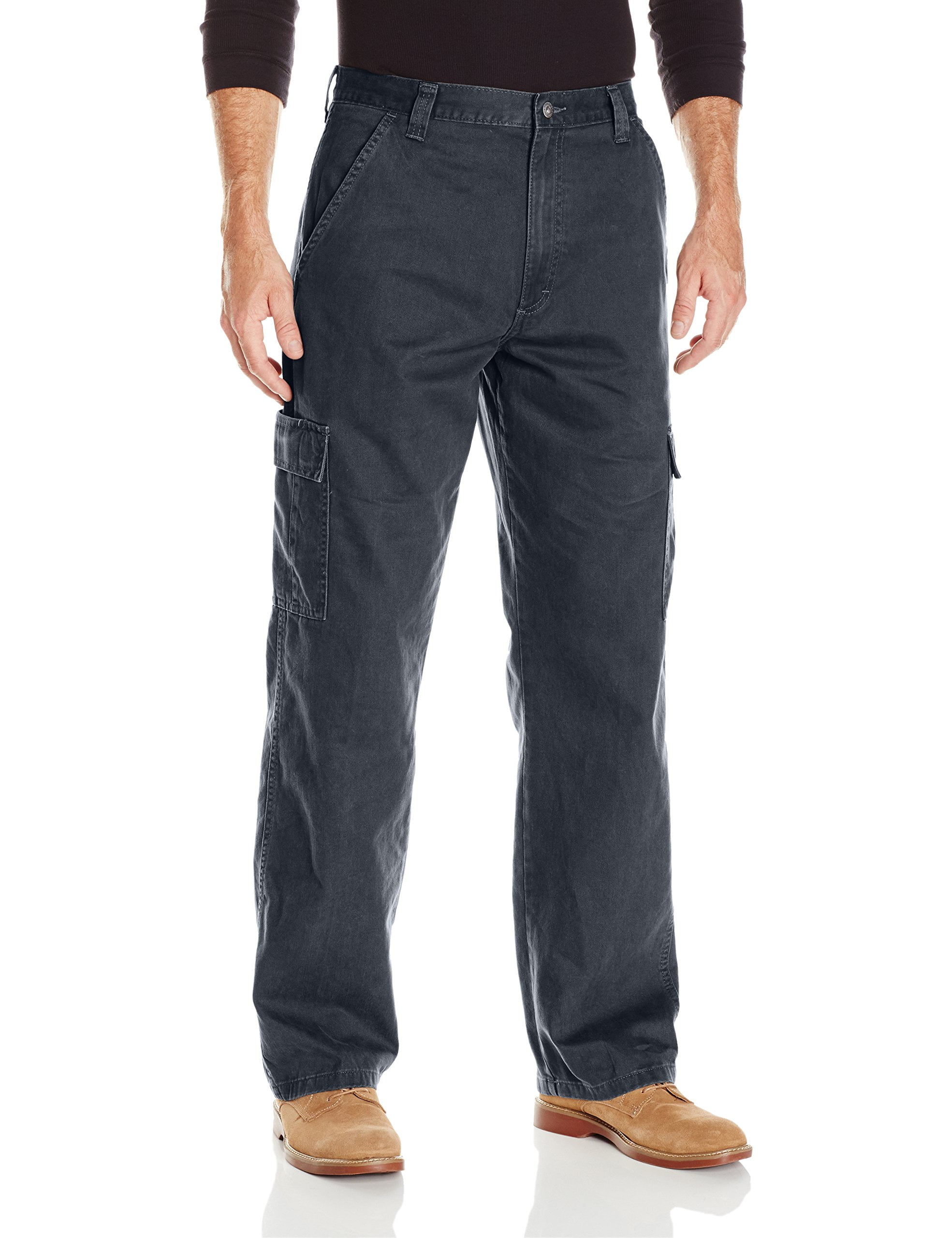 Wrangler Authentics Men's Big & Tall Classic Twill Relaxed Fit Cargo ...