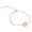 O, variant on SIfdSeng Initial Bracelet 18K Gold Plated Stainless Steel Letter Bracelet Charm Bracelet Delicate Disc Name Bracelet for Women Girls Rubber Bands for Bracelets Black Bracelets for Women