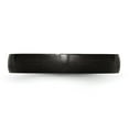 thumbnail image 3 of Auriga Stainless Steel Brushed Black IP-plated 4 mm Band for Women Size 10, 3 of 6