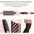 thumbnail image 4 of Cepillo térmico 3 en 1 para el cabello, alisador y voluminizador de iones negativos con pantalla digital, color rosa., 4 of 5