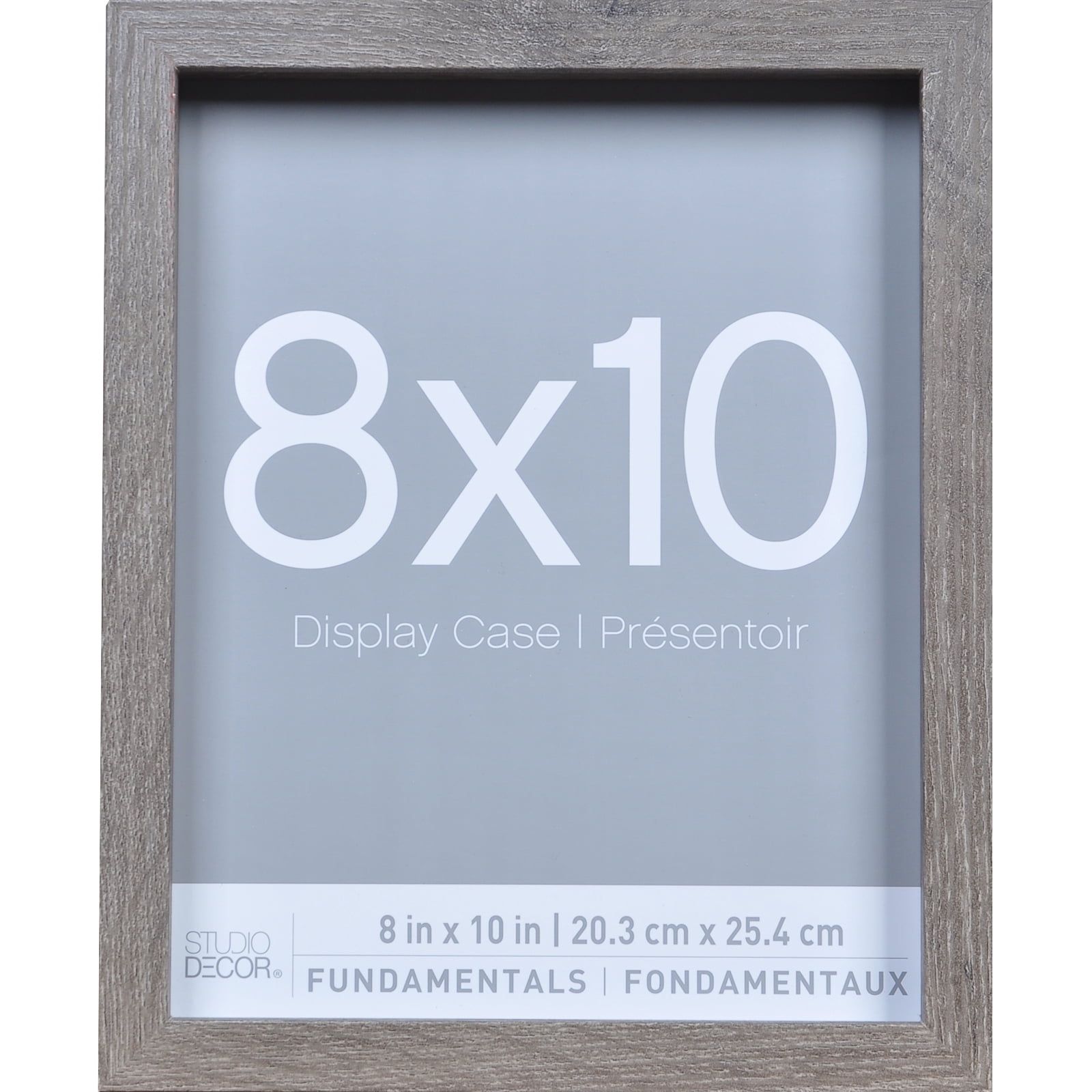 3 Pack Fundamentals 8" x 10" Gray Shadow Boxes by Studio Decor