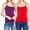 PURPLE/RED, variant on Women's Cami Built-in Shelf Bra Adjstable Strap Camisole Tank Top (Junior Sizes)