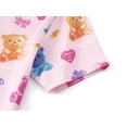 thumbnail image 4 of Beezizac Girls' Short Sleeve Pajama Set Cotton Slim Fit All-Over Bears & Hearts Print Soft Kids Sleepwear Size 8, 4 of 7