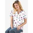 thumbnail image 5 of Woman Within Plus Size Notch-Neck Pocket Tee, 5 of 6