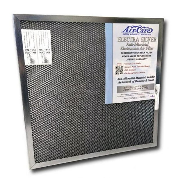 AirCare Silver Electrostatic Permanent Air Filter 14 x 20 x 1 in.