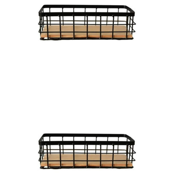 Cubo de almacenamiento montado en la pared Advancent 2Conjunto Negro