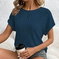 thumbnail image 6 of ameIAEA Women Tops Summer Sweaters Short Sleeve Crewneck Shirts Dressy Casual Business Blouses, 6 of 7