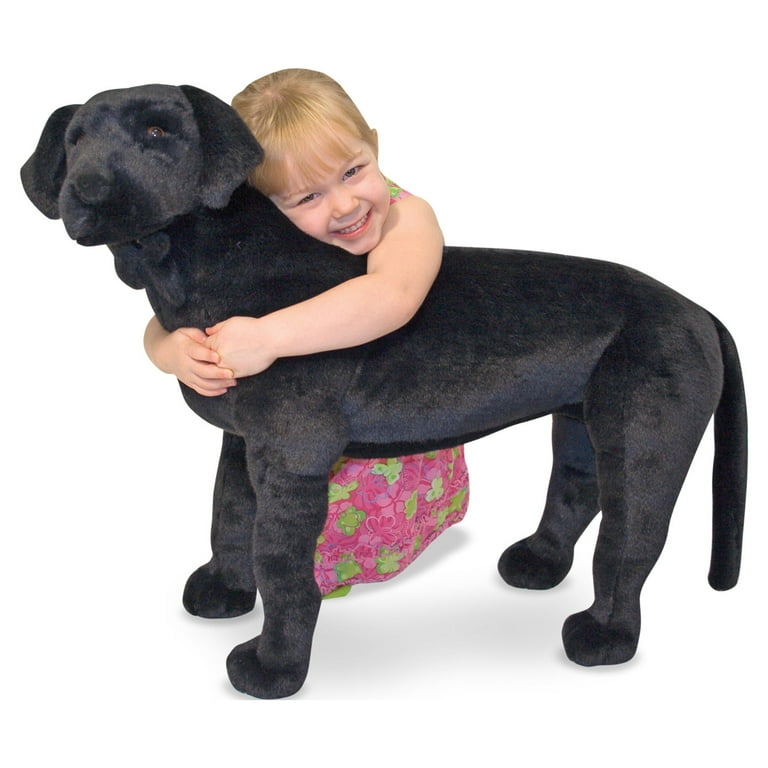 Melissa & Doug Giant Black Lab - Lifelike Stuffed Animal Dog