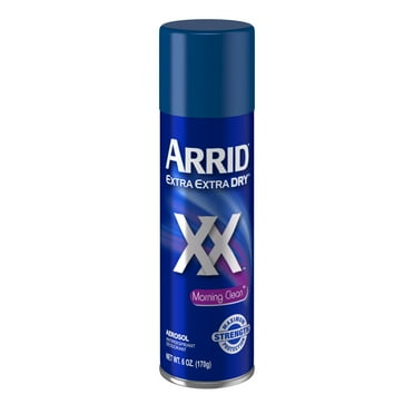 Arrid XX Extra Extra Dry Aerosol Antiperspirant Deodorant, Morning Clean, for Men and Women, 6 oz