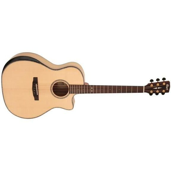 Cort GAMYBEVELNAT Grand Regal Acoustic Cutaway Guitar - Natural Glossy Arm Bevel