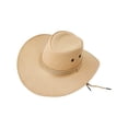 thumbnail image 4 of Classic Cowboy Hat for Western Cowhide Wide Brim Outdoor Sun Fashionable Style Western Hats for Men Size 8 Cow Print Hats Hillbilly Hat Cowboy Hat for Men Adult Toddler Cowboy Cowboy Hat Women Small, 4 of 4
