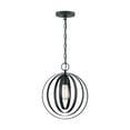 thumbnail image 3 of 60/7066-Nuvo Lighting-Pendleton-1 Light Pendant in Glam Style-12 Inches Wide by 14.5 Inches High-Matte Black Finish    -Traditional Installation, 3 of 4