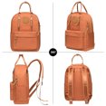 thumbnail image 5 of Mochila escolar unisex KAUKKO con compartimento para computadora portátil de 10 pulgadas KS06 Naranja, 5 of 5