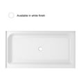 thumbnail image 2 of Elegant Kitchen & Bath STY01-C6036 60 x 36 in. Single Threshold Shower Tray Center Drain, Glossy White, 2 of 10