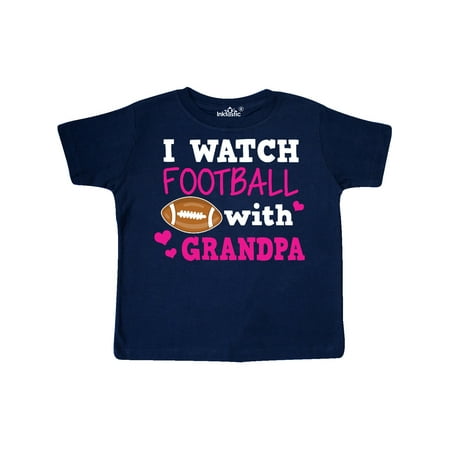 

Inktastic I Watch Football with My Grandpa Gift Toddler Toddler Girl T-Shirt