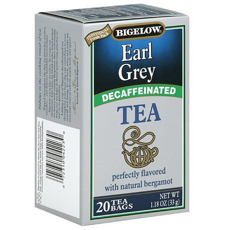 bigelow earl grey tea decaf decaffeinated 20ct oz pack box