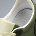 thumbnail image 4 of XIMIN Espadrilles à Plateforme pour Hommes et Femmes Rétro Neutres Classiques Espadrilles à Blocs de Couleur Décontractées à Lacets Tennis Élégantes Épaisses de Marche Chaussures Mode Chaussures (43, Vert), 4 of 8