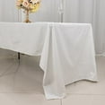 thumbnail image 5 of Balsa Circle 60" x 126" White Rectangular Cotton Tablecloth Party Wedding Reception Catering, 5 of 8