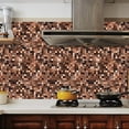 thumbnail image 4 of ABODELINE 10 Sheets Square Peel and Stick Backsplash for Kitchen Tile Stick on Back Splash 4"x 4" Marble Mosaic Tile Stickers Peel and Stick Wall Tile Temporary Adhesive Backsplash for Bathroom, 4 of 6