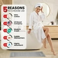 thumbnail image 2 of Premium Cotton Banded Light Grey Bath Mats Pack of 2, 22x34 inches [Not a Bathroom Rug] - Infinitee Xclusives, 2 of 11