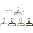 thumbnail image 4 of ABCISI 24 Pack 1/1/2 Inch Lobster Claw Swivel Clasps Metal D Ring Snap Hooks Lobster Trigger Lanyard Clasp Clips Hook for Keychain Jewelry DIY Crafts Purse Bag Making (4 Color 1.5 Inch), 4 of 12