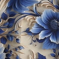 thumbnail image 3 of Designart "Blue & White Victorian Blooms III" Floral Blackout Curtain Single Panel, 3 of 4