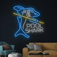 thumbnail image 3 of Handmadetneonsign Pool Shark Neon Sign, Shark Billiard Neon Light, Shark Billiard Hall Led Light, 3 of 5