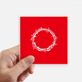 thumbnail image 1 of Crown Thorns Innocent Savior Sacred Sticker Square Waterproof Stickers Wallpaper Car Decal, 1 of 1