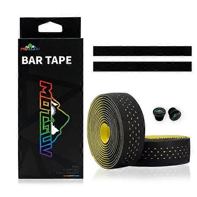 Cinta para manillar de bicicleta de carretera, accesorios para bicicleta, cintas para manillar de bicicleta, cinta transpirable para manillar de ciclismo, absorción de impactos, color amarillo