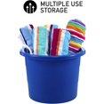thumbnail image 5 of Gallon Rope Handle Tub, 2-Pack, Heavy-Duty Organization and Easy-Access Storage Tub, Multi-Purpose, Made with Rugged Plastic, Black, 5 of 10