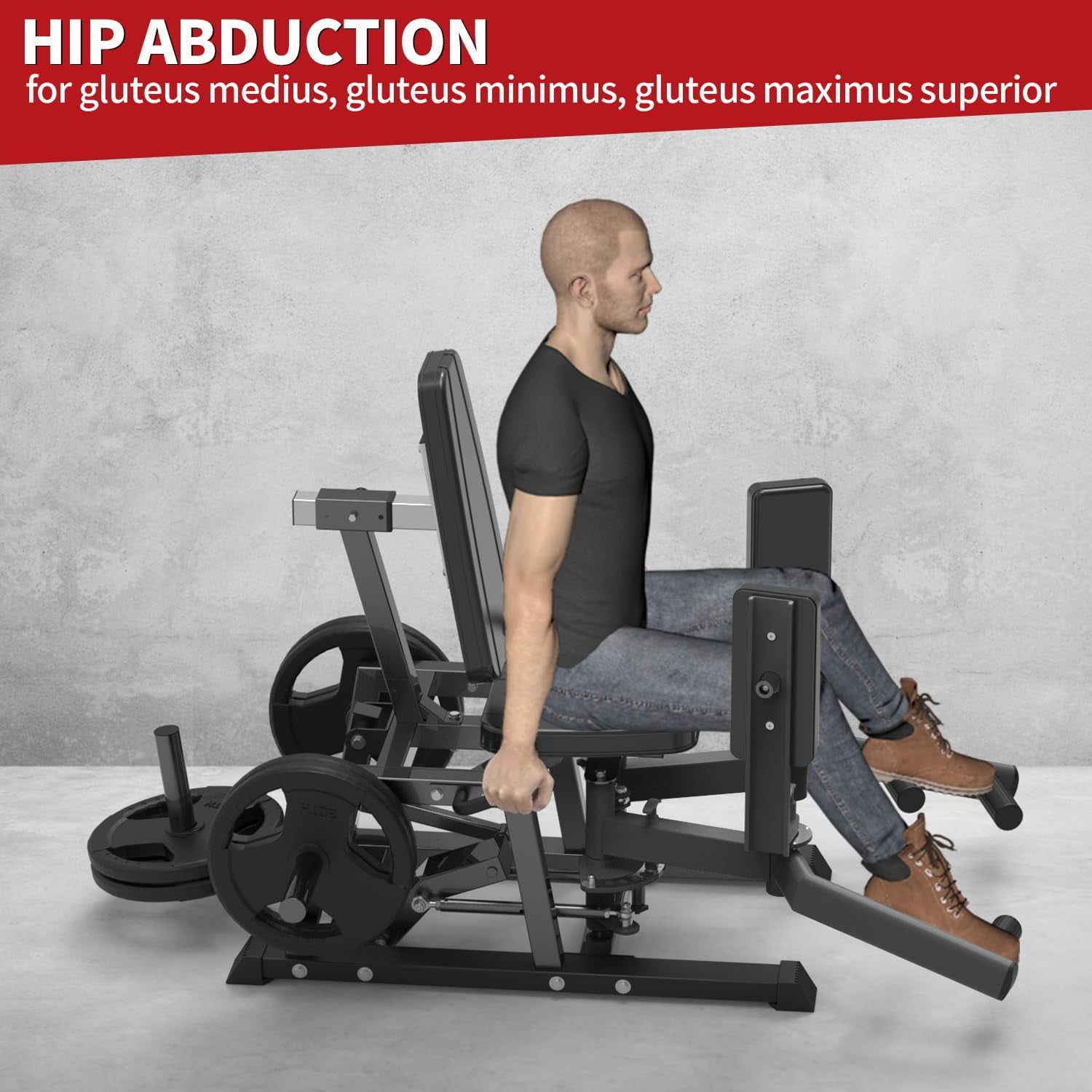 Standing Abductor Abduction Exercise Machine Plate Loaded Inner