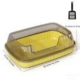 thumbnail image 3 of Semi-Enclosed Cat Litter Box With Top Entry Lid, High Sides Odor Control, Covered Plastic Pan With Scoop and Filter, 36.5x27x13.5cm, Multi-Color, 3 of 6
