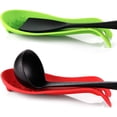 thumbnail image 1 of FFIY Repose-Cuillères en Silicone, Support d'Ustensiles de Cuisine (2, Rouge-Rouge), 1 of 9